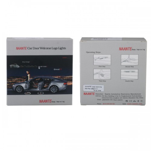 New AUDI Original Naante Super Cool Logo Car Auto Special Supper Door Lamp Welcome Light