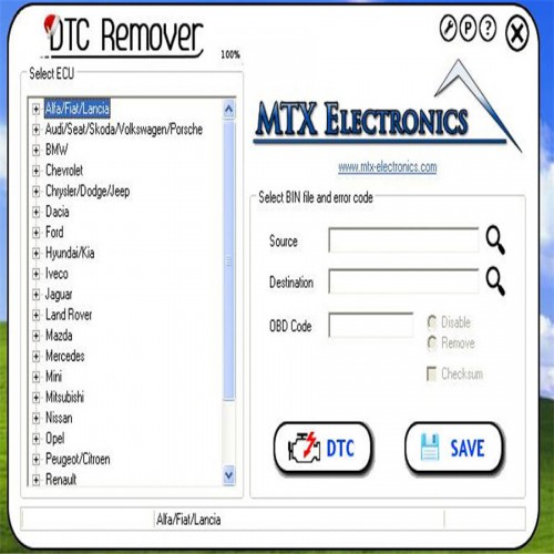 DTC Remover Ver: 1.8.5 Software