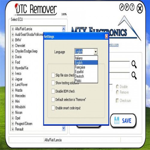DTC Remover Ver: 1.8.5 Software