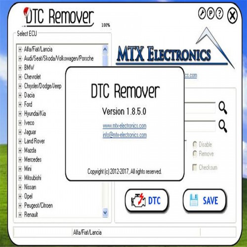 DTC Remover Ver: 1.8.5 Software