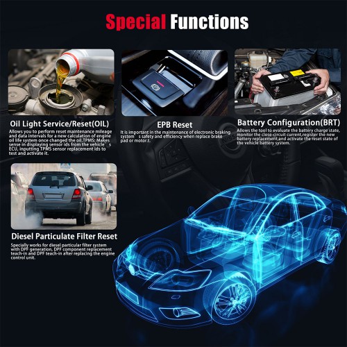 [US/UK/EU Ship] VIDENT iAuto708 Full System All Make Scan Tool engine/transmission,ABS/Airbag,instrument/steering wheel/oil light/reset/EPB