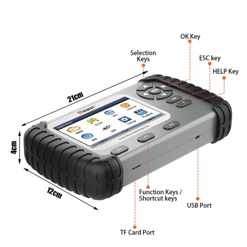 [US/UK/EU Ship] VIDENT iAuto708 Full System All Make Scan Tool engine/transmission,ABS/Airbag,instrument/steering wheel/oil light/reset/EPB