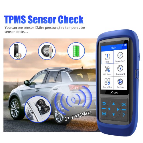 XTOOL TP150 Tire Pressure Monitoring System OBD2 TPMS Diagnostic Scanner Tool TPMS Program with 315&433 MHZ Sensor