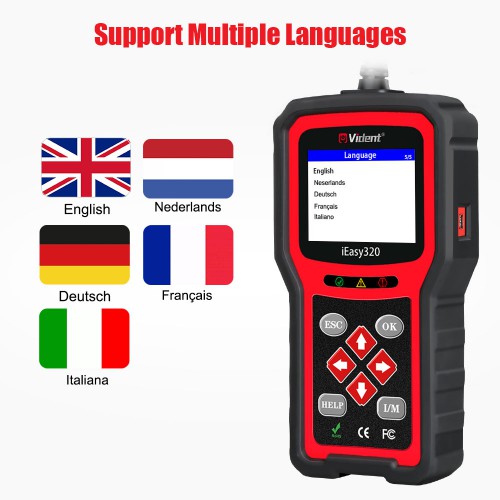 VIDENT iEasy320 OBDII/EOBD+CAN Code Reader free shipping
