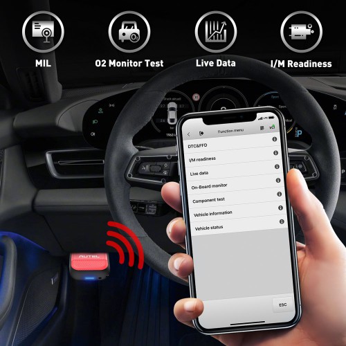 AUTEL MaxiAP AP200H Bluetooth OBD2 Scanner Code Reader for All Vehicles Supports Android, IOS Free Shipping
