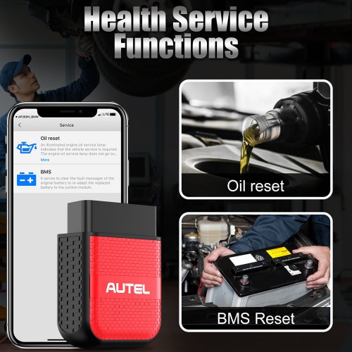 AUTEL MaxiAP AP200H Bluetooth OBD2 Scanner Code Reader for All Vehicles Supports Android, IOS Free Shipping