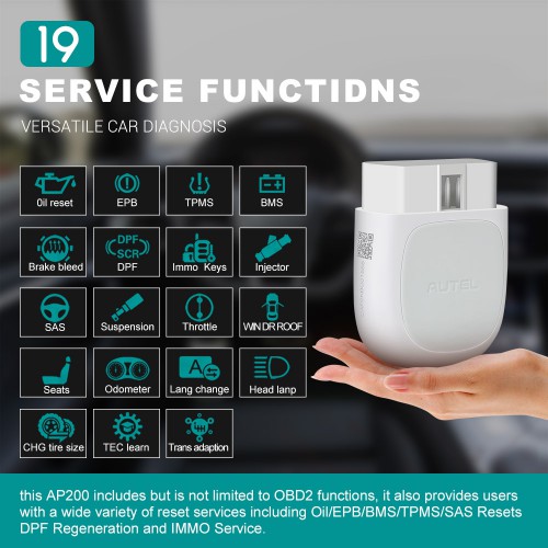 (US/UK/EU Ship) Autel MaxiAP AP200 Bluetooth OBD2 Code Reader with Full System Diagnose AutoVIN TPMS IMMO Service Simple of MK808