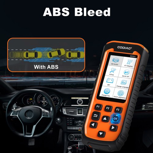[US Ship Only] GODIAG GD201 Professional OBDII All-makes Full System Diagnostic Tool with 29 Service ABS Airbag Oil Light Reset