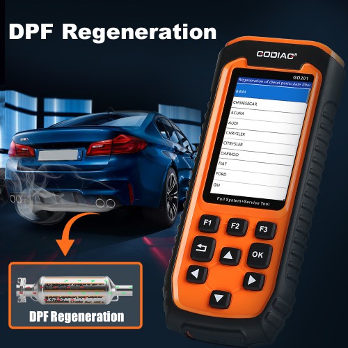 [US Ship Only] GODIAG GD201 Professional OBDII All-makes Full System Diagnostic Tool with 29 Service ABS Airbag Oil Light Reset