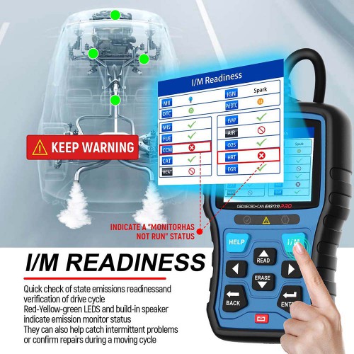 VIDENT iEasy310 Pro(Sapphire) Enhanced OBD2 Automotive Scanner Professional OBDII Code Reader Engine Fault Scan Tool Car Diagnostic Tool