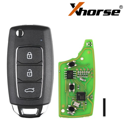[US/UK/EU Ship] XHORSE XKHY05EN HYU.D style Wired Universal Remote Key Fob 3 Button for VVDI Key Tool (English Version) 5pcs/lot