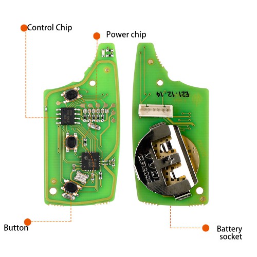 [US/UK/EU Ship] XHORSE XKHY05EN HYU.D style Wired Universal Remote Key Fob 3 Button for VVDI Key Tool (English Version) 5pcs/lot