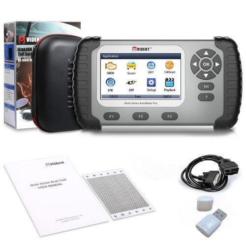 [US/UK/EU Ship] VIDENT iAuto708 Full System All Make Scan Tool engine/transmission,ABS/Airbag,instrument/steering wheel/oil light/reset/EPB