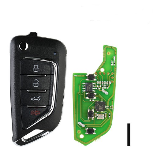 Xhorse XKCD02EN 4 Buttons Wire Remote for Cadillac Style 5pcs