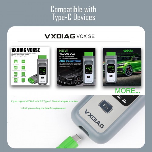 VXDIAG VCX SE Type-C USB to LAN Converter Cable