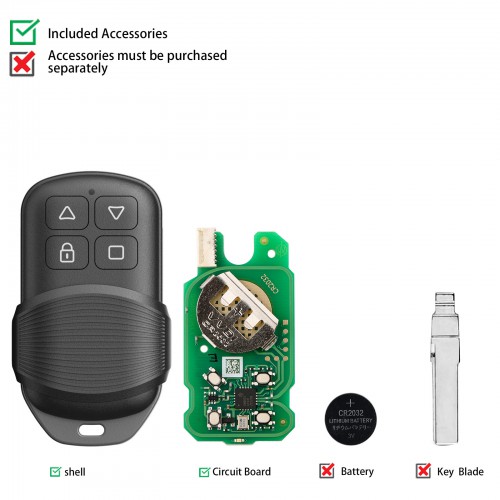 [US/UK/EU Ship] Xhorse XKGHG1EN Masker Garage Remote 5pcs/lot