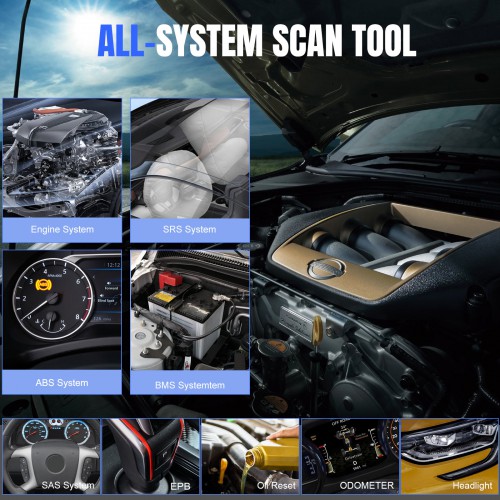 VIDENT iSmart800 Pro Automotive Diagnostic Scanner Support All Systems ECU Diagnosis 18 Month Free Update Better Than Autel MK808
