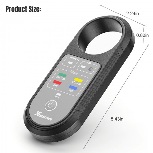 XHORSE XDRT20 Frequency Tester for Infrared Signal Detection Support 315MHZ 433MHZ 868MHZ 902MHZ and other main frequency bands