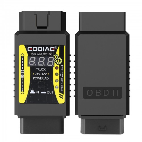 GODIAG GT106 24V to 12V Heavy Duty Truck Adapter for X431 for Truck Converter Heavy Duty Vehicles Diagnosis