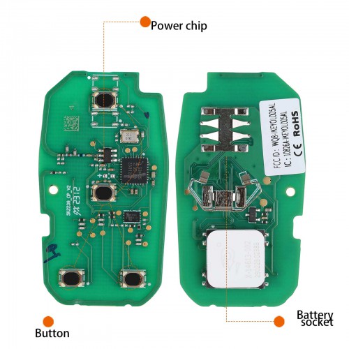 AUTEL IKEYOL004AL 4 Buttons 315/433 MHz 5 Pcs/lot