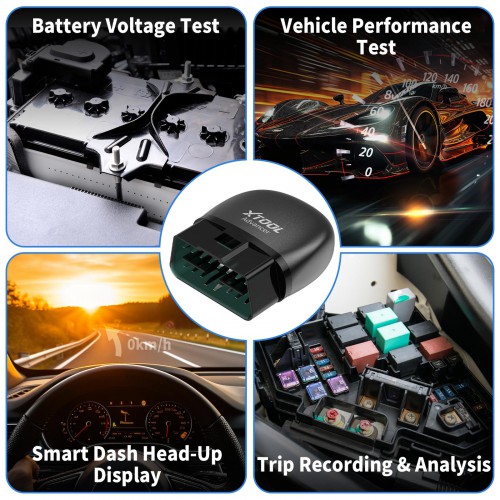 XTOOL AD20 PRO Obd2 Automotive Diagnostic Tool Bluetooth obd2 Scanner Auto All Systems DIagnosis Battery Test Colorful HUD