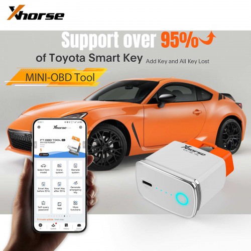 Xhorse MINI OBD TOOL FT-OBD Mini-OBD XDMOT0GL Toyota For Add Key and All Key Lost