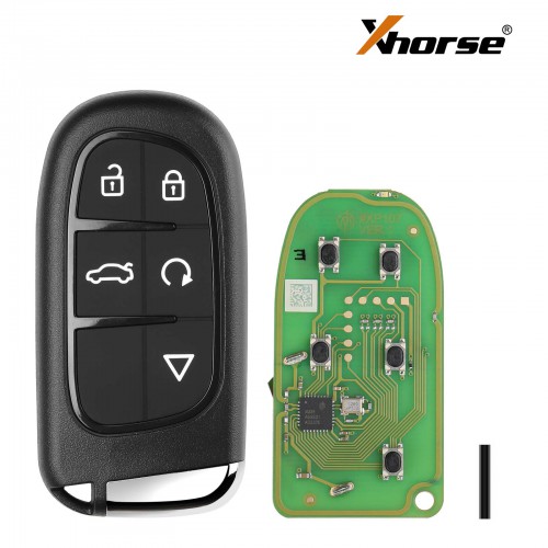 Xhorse XM38 Universal Smart Remote Key 5 Buttons Jeep Type 2 Style XSJP01EN 5pcs/lot