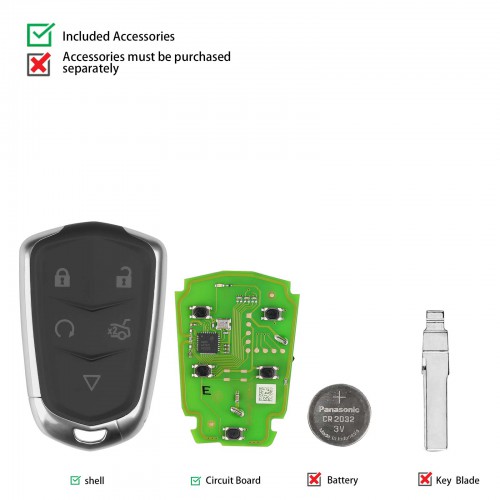 XHORSE XSCD01EN XM38 series Universal Smart key 5pcs/lot