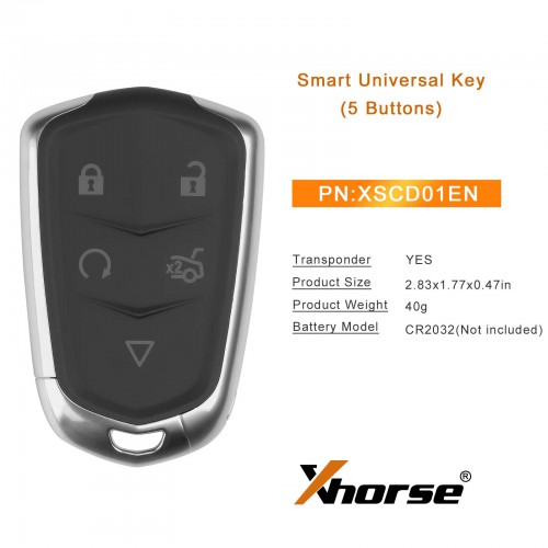 XHORSE XSCD01EN XM38 series Universal Smart key 5pcs/lot