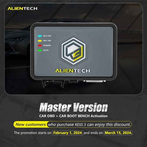 [Sales] Car OBD + Car Boot Bench Activation For Alientech KESS V3 KESS3 Master New Users