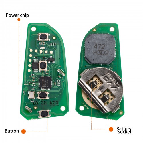 Xhorse VVDI XSDFX2EN MQB48 MQB49 XS Series Universal Smart Key SMALL KNIFE STYLE 4 Buttons 5pcs/lot