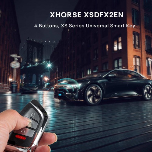 Xhorse VVDI XSDFX2EN MQB48 MQB49 XS Series Universal Smart Key SMALL KNIFE STYLE 4 Buttons 5pcs/lot