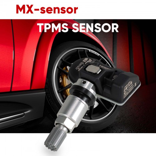 Autel MX-Sensor 315MHz+433MHz 2 in 1 Universal Programmable TPMS Sensor Metal/Rubber OE Level Tire Pressure Monitoring System