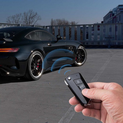 Xhorse XKGA81EN All Black GA08 Style 3 Buttons Wire Remote Key 5pcs/lot