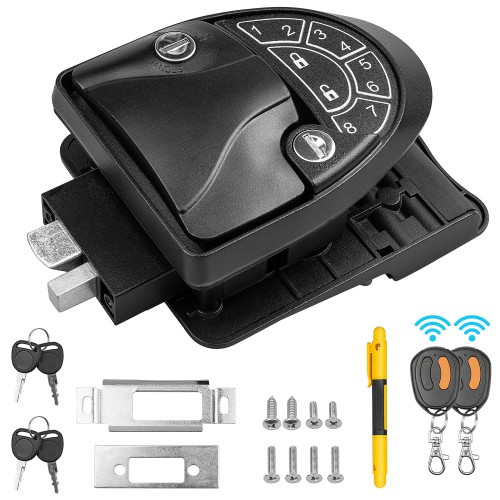 [US Ship Only] RV Keyless Entry Door Lock Camper Trailer Door Lock for RV Caravan Travel Trailer