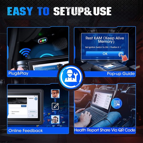 TOPDON ArtiDiag 800BT Full Systems Diagnoses, 28+ Reset Services AutoVIN/ABS Bleeding/IMMO/SAS/BMS/EPB/TPMS/Oil Reset