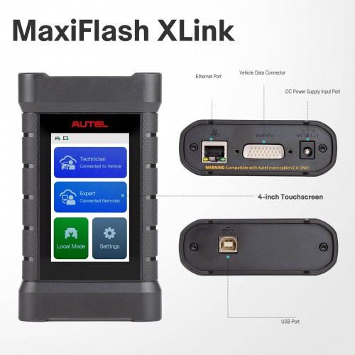 [US Ship] Autel MaxiFlash XLink J2534 Tool Remote Expert ECU Programming Device Work with PC, Mobile Phone and Autel Ultra, MS919, MS909
