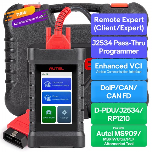 [US Ship] Autel MaxiFlash XLink J2534 Tool Remote Expert ECU Programming Device Work with PC, Mobile Phone and Autel Ultra, MS919, MS909