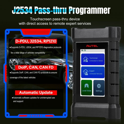 [US Ship] Autel MaxiFlash XLink J2534 Tool Remote Expert ECU Programming Device Work with PC, Mobile Phone and Autel Ultra, MS919, MS909