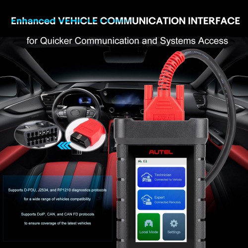 [US Ship] Autel MaxiFlash XLink J2534 Tool Remote Expert ECU Programming Device Work with PC, Mobile Phone and Autel Ultra, MS919, MS909