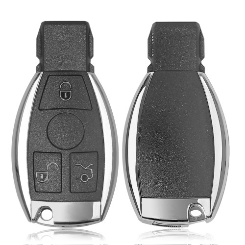 [US/EU/UK Ship No Tax] Best Quality Benz Smart Key Shell 3-button with Single Battery 5pcs/lot