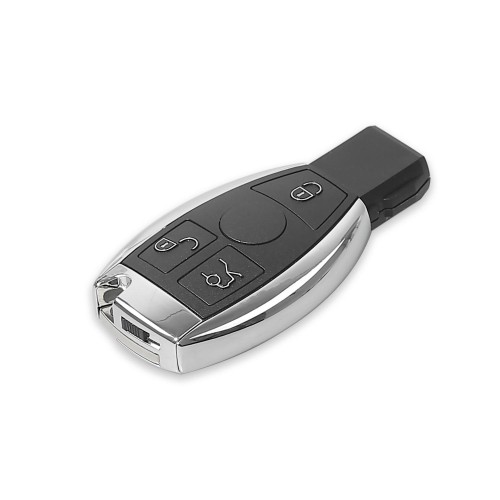 [US/EU/UK Ship No Tax] Best Quality Benz Smart Key Shell 3-button with Single Battery 5pcs/lot