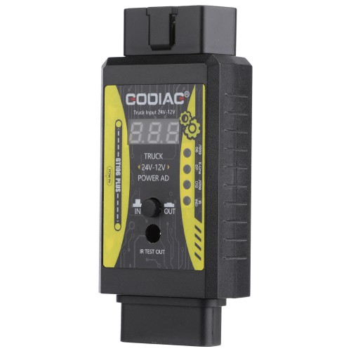 GODIAG GT106 PLUS 24V to 12V Heavy Duty Truck Adapter Fuel Injector Cleaning & Testing Relay Testing for Cars & Trucks
