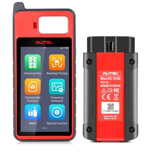 [US Ship] [Second-Handed] 90% New Autel MaxiIM KM100 KM100E Universal Key Generator Kit with PLC 200 IMMO Learning Via OBD Lifetime Free Update