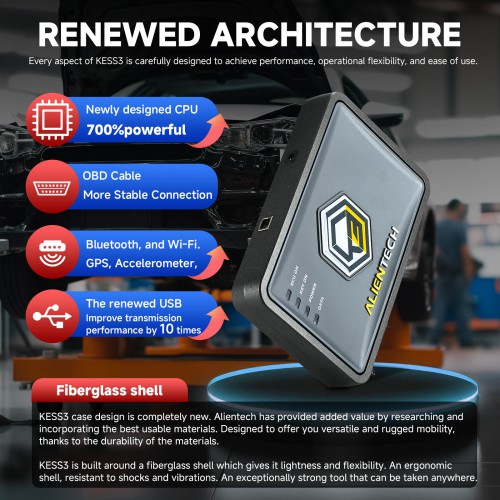 Original Alientech KESS V3 with Master - Car - LCV Bench-Boot Protocols License Activated
