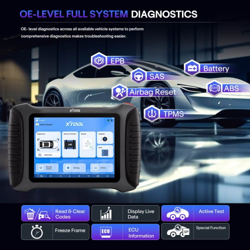 XTOOL InPlus IP900S Diagnostic Tool ECU Coding Key Programming 38+ Services Topplogy Map Add FCA AutoAuth Update Version of D8S