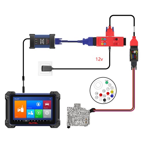 GODIAG G-A ECU TCU Cable for Connecting AUTEL IM608 IM508 with GT107/GODIAG ECU GPT Adapter to Read & Write Data