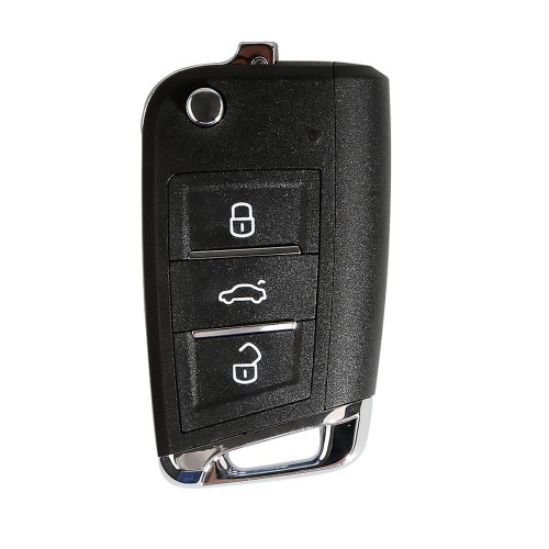 [5pcs/lot] Xhorse XKMQB5EN MQB Style 2nd Generation VVDI Wire Remote Key 3 Buttons Supports Wireless Programming