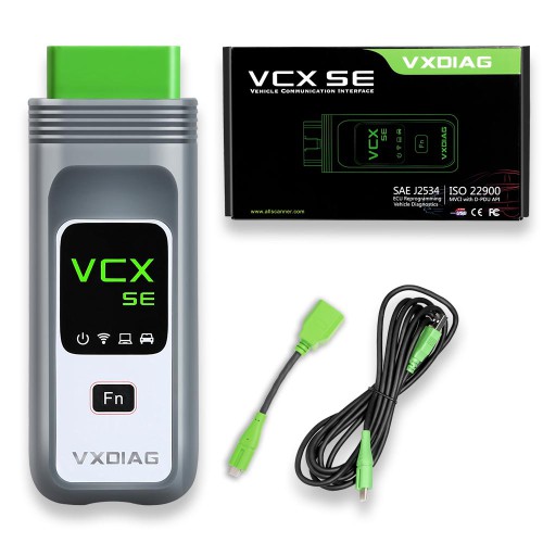 VXDIAG VCX SE DoIP for BENZ and VW 3 in 1 with Free DONET Authorization and 2TB SSD Pre-installed on Second-Hand Lenovo T440P Laptop