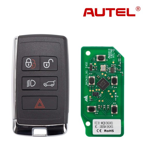 5pcs/lot Autel IKEYLR005AL Land Rover Style Smart Key 315/433 MHz 5 Buttons